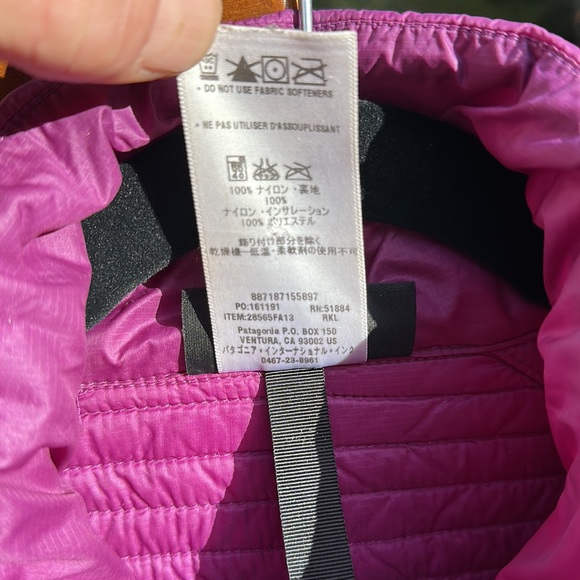 Patagonia vintage fall 2013 long puffer parka deep plum size Small - Picture 8 of 8